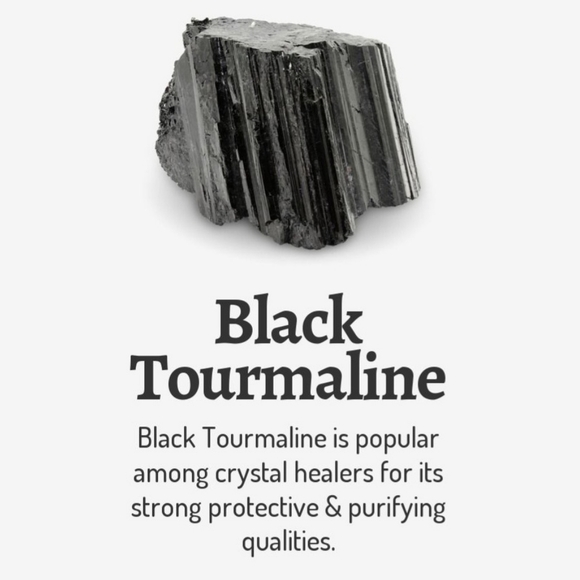 Black Raw Tourmaline & Onyx Pendant Necklace Handmade 925 Sterling Silver Plated - Picture 8 of 9